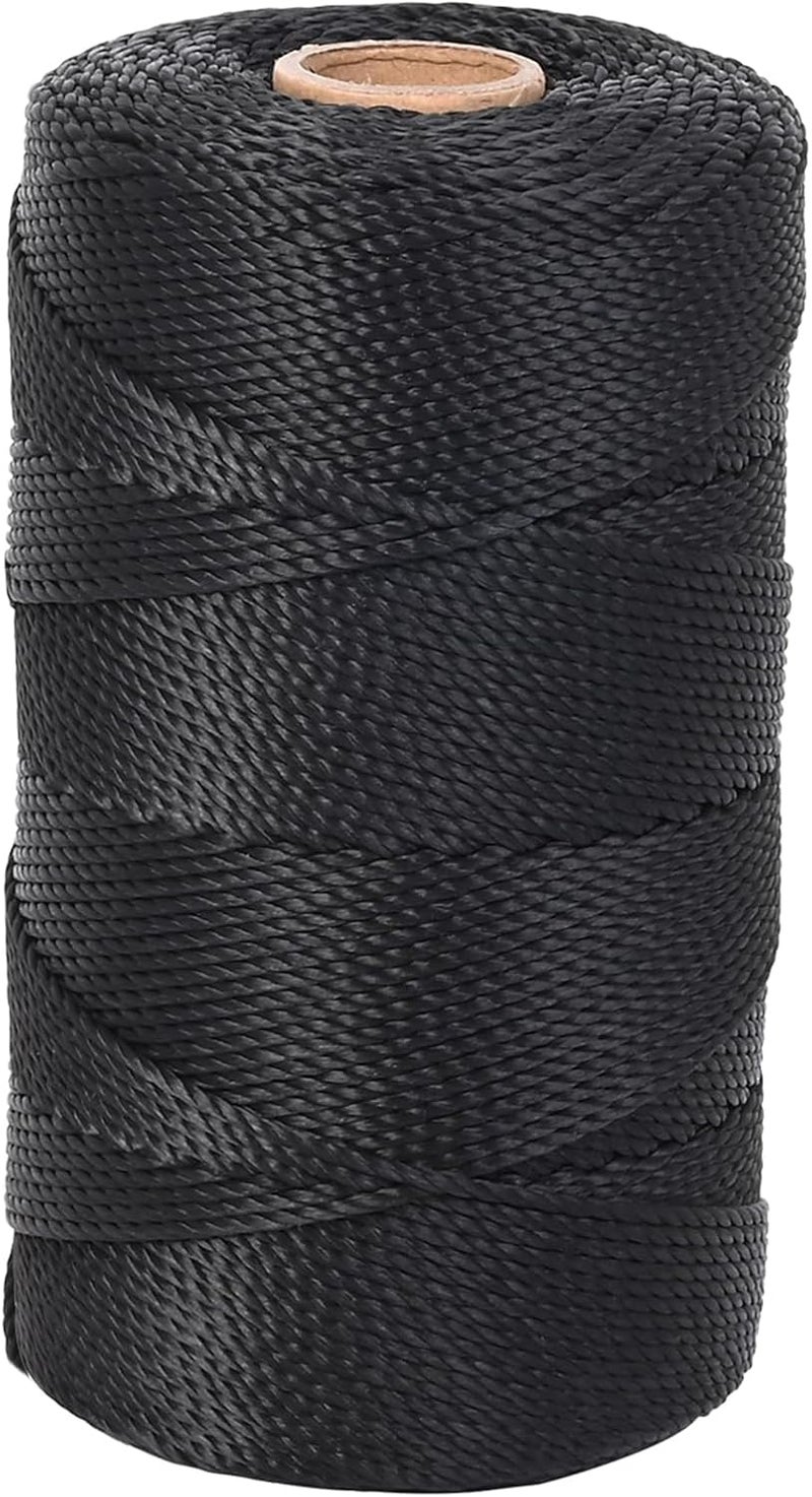 ANMOFLY Black Nylon String,1000ft 2mm UV-Resistant Nylon Cord Twine for Garden,Tomato,Climbing Plant,Tie Floristry,Fishing,Wrapping,Camping and Outdoor Survival,Netting Home Improvement - Image 1